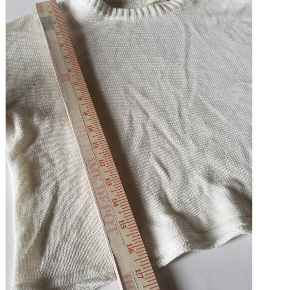 Altar'd State Boho Bell Sleeve Cropped Sweater Sz M - Picture 7 of 7